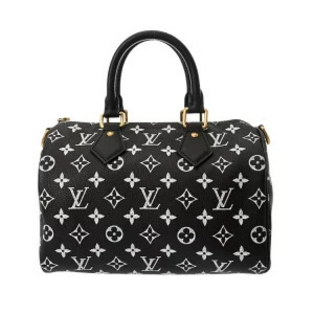 Louis Vuitton Monogram Firefly Speedy Bandouliere Bag Leather Shoulder Bag Black